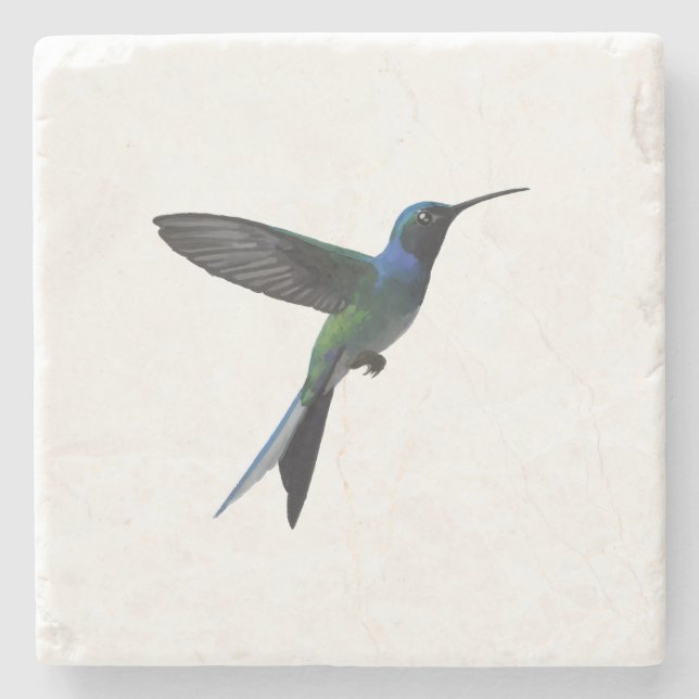 Kolibri Minimalistisk Stenunderlägg (Framsidan)