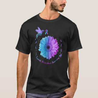 Kolibri Solros Självmordsförebyggande Medvetenhet T Shirt