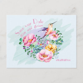 Kolibri Spara Vårt Datum Vykort