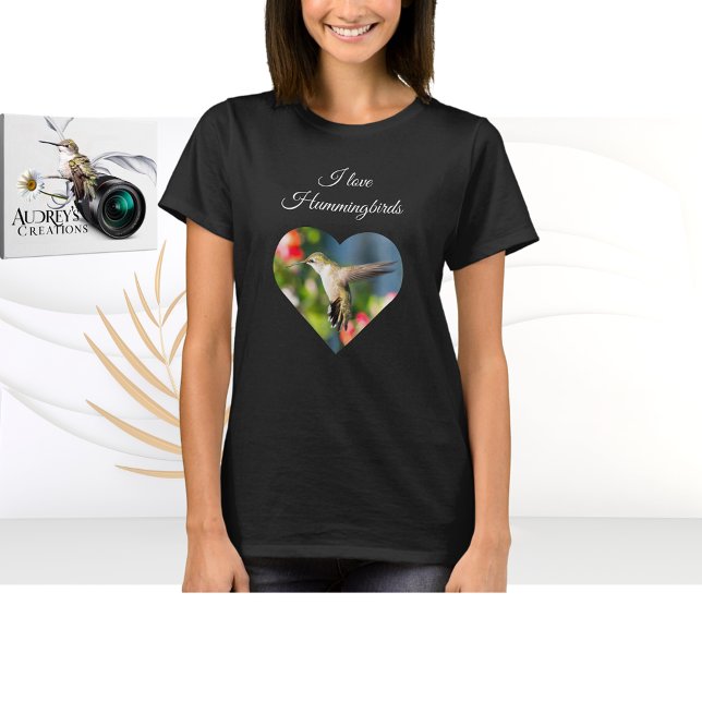 Kolibri T-Shirt "Jag älskar kolibrier" (Skapare uppladdad)