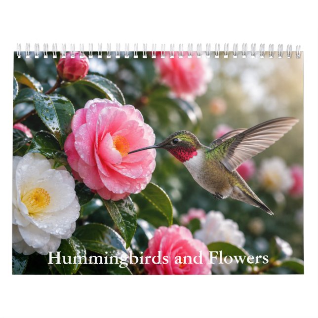 Kolibriar och blommor Kalender  (Omslag)