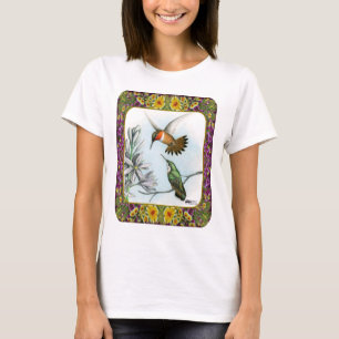 Kolibrier och blommor #2 t-shirt