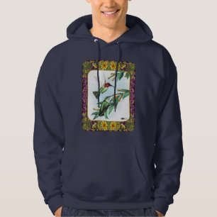 Kolibrier och blommor #4 hoodie