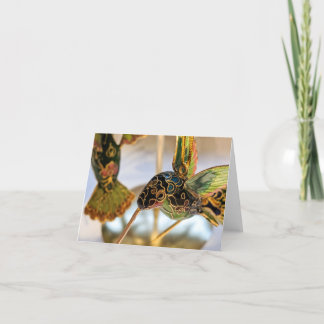 Kolibriprydnad Höjdkort Helgkort