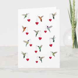 Kolibris Alla hjärtans dag Kort