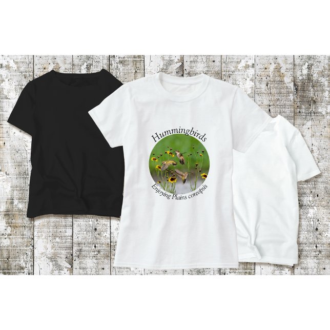 Kolibriskorta Plains Coreopsis T Shirt (Skapare uppladdad)