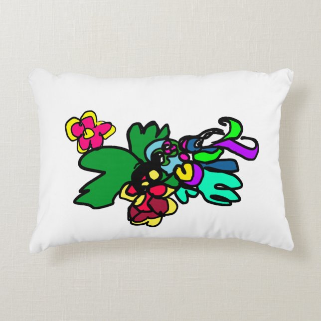 Kolibristil  prydnadskudde (Framsidan)