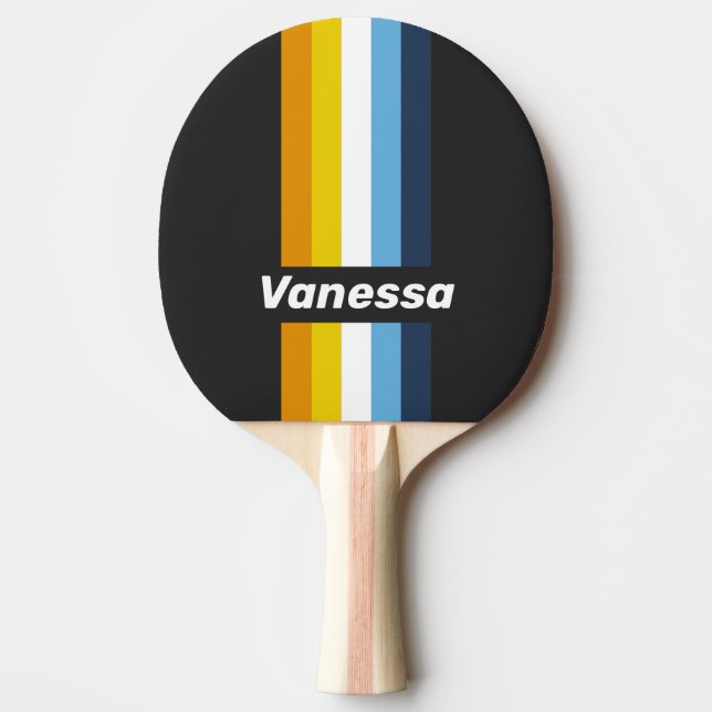 Koliga Skymning Ränder med Namn Pingisracket (Framsidan)