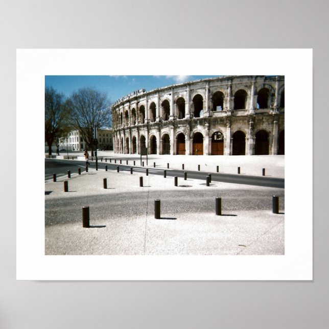 Koliseum i Nimes Fine Art Ligge Poster (Framsidan)