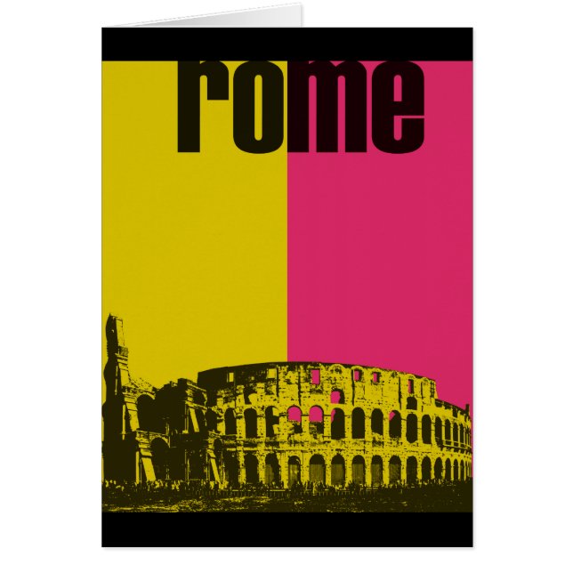 Koliseum i Rom Hälsningskort (Framsidan)