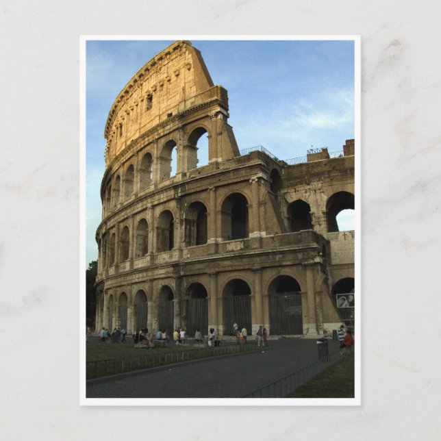 Koliseum vid solnedgång vykort (Framsida)