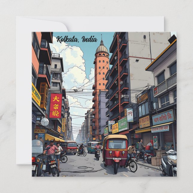 Kolkata, Indien, centrala Keepsaki Souvenir (Framsida)