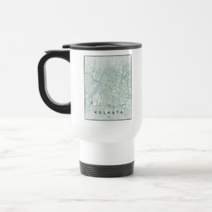 Kolkata Indien Stadskarta Minimalistisk Design Kaf Resemugg
