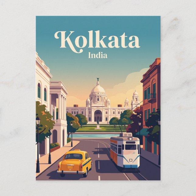 Kolkata, Indien Vykort (Framsida)