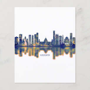 Kolkata Skyline Flygblad