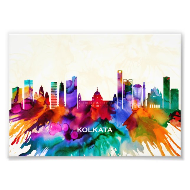 Kolkata Skyline Fototryck (Framsidan)