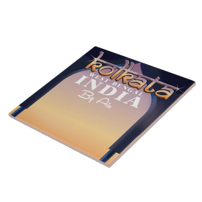 Kolkata - Väster Bengal India semester poster Kakelplatta (Sidan)