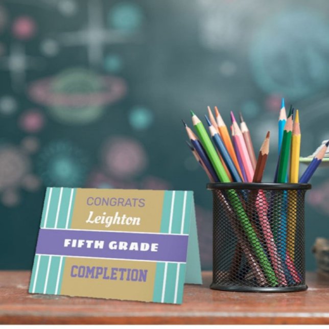 Kolla! Anpassningsbar Femte klass-fullföljningskor Kort (Skapare uppladdad)