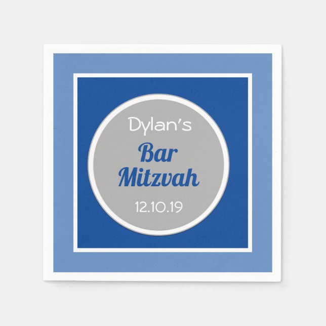 Kolla! Anpassningsbar Pub Mitzvah napkins Pappersservett (Framsidan)