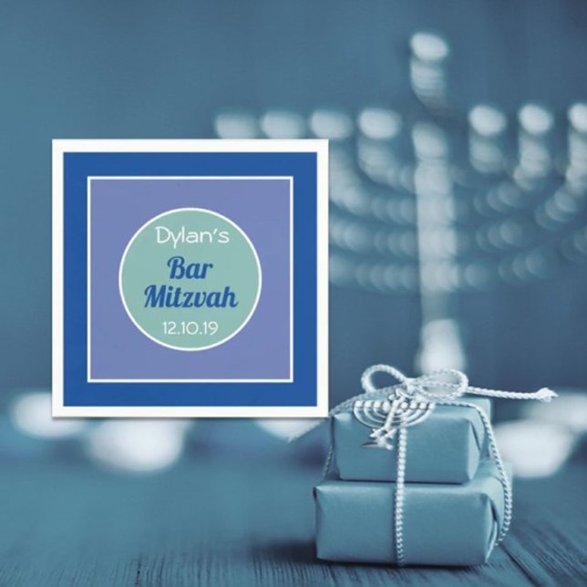 Kolla! Anpassningsbar Pub Mitzvah napkins Pappersservett (Skapare uppladdad)