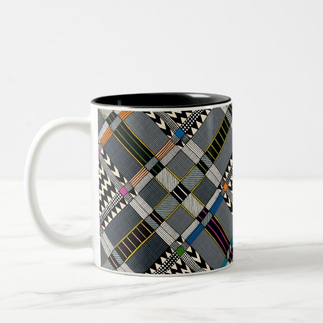KOLLA check Two-Tone Coffee Mugg (Vänster)