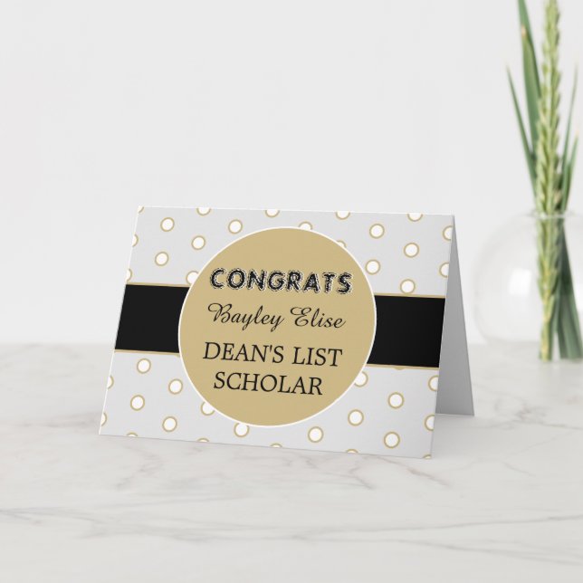 Kolla! DEANS gratulerara LIST-KORT Kort (Framsida)