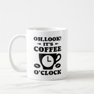 Kolla! Det är kaffe O'Clock Kaffemugg