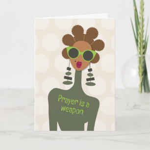 Kolla dina starka vänner - Prayer är ett vapen Tack Kort