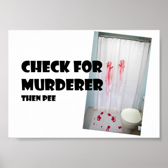 Kolla efter Murderer.... pee Poster (Framsidan)