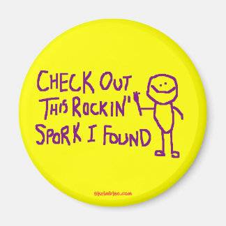 Kolla in den här Rockin Spork jag hittade Magnet