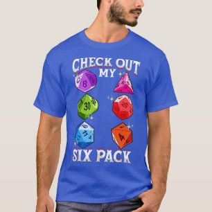 Kolla in min 6-pack-funktion för spel Dice Pun T Shirt