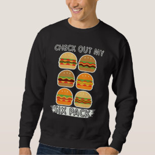 Kolla in min sex-pack-burger Yunkie Lång Ärmad Tröja