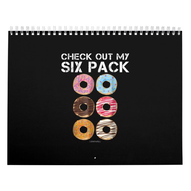 Kolla in min sex-pack Donut - Lustigt gem Kalender (Omslag)