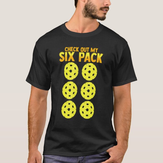 Kolla in min sex-pack-sport t shirt (Framsida)