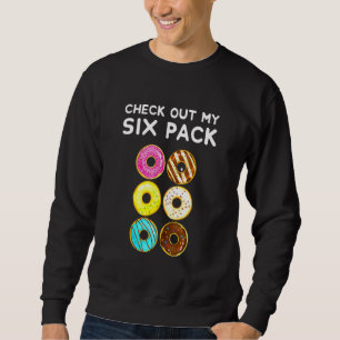 Kolla in min sexpack Donut Donuts Gym Lång Ärmad Tröja