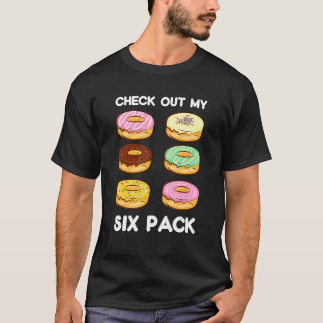 Kolla in min sexpack-donut-gym-workout-fot t shirt (Framsida)