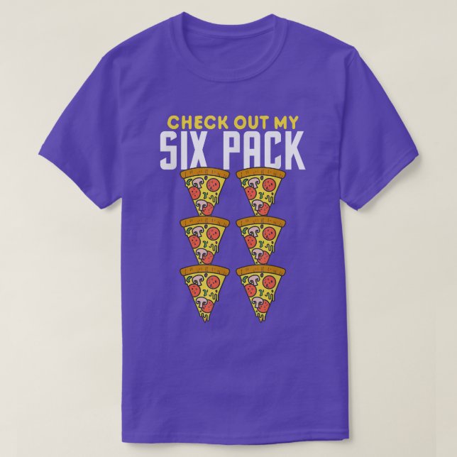Kolla in min Si Pack Pizza roligt Gym T Shirt (Design framsida)