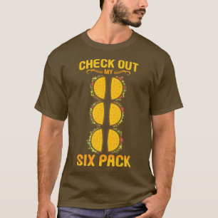 Kolla in mitt sexpack Taco Tee Funny Pack på 6 gra