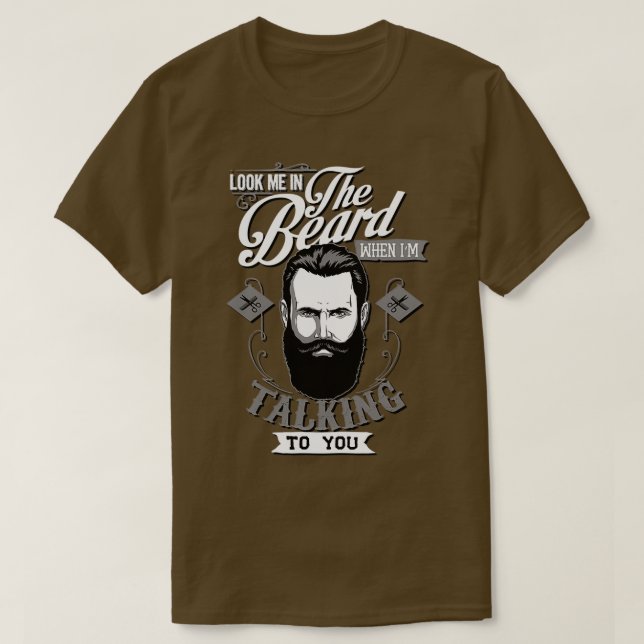 Kolla in mitt skägg t shirt (Design framsida)
