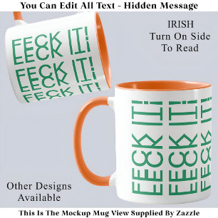 Kolla! Irish Ireland Gömt Message 150G Quote Mugg