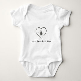 Kolla, men Kiss! Cute Baby Bodykostym T Shirt