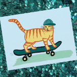 Kolla Meowt! Skateboarding Tabby katt CUSTOMIZE IT Vykort<br><div class="desc">KONTROLLERA MEOWT! Har du någonsin sett en katt för kateboardering? ANPASSA den genom att lägga till din egen text om du vill. Kolla in det här roliga kattkortet och kolla i min butik om du vill ha fler matchande artiklar som mugg, klistermärken med mera. Och naturligtvis mer katt saker också....</div>