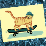 Kolla Meowt! Skateboarding Tabby katt CUSTOMIZE IT Vykort<br><div class="desc">KONTROLLERA MEOWT! Har du någonsin sett en katt för kateboardering? ANPASSA den genom att lägga till din egen text om du vill. Kolla in det här roliga kattkortet och kolla i min butik om du vill ha fler matchande artiklar som mugg, klistermärken med mera. Och naturligtvis mer katt saker också....</div>