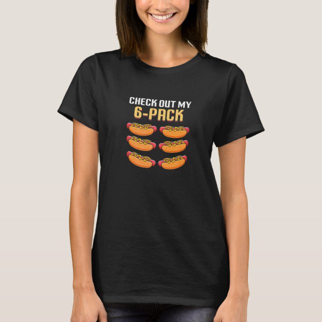 Kolla Min 6-Pack Hot Dog T Shirt (Framsida)