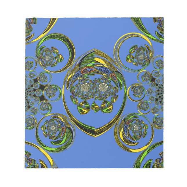 Kolla min blå kurvor anteckningsblock (Framsida)