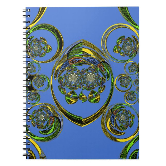 Kolla min blå kurvor anteckningsbok (Framsidan)