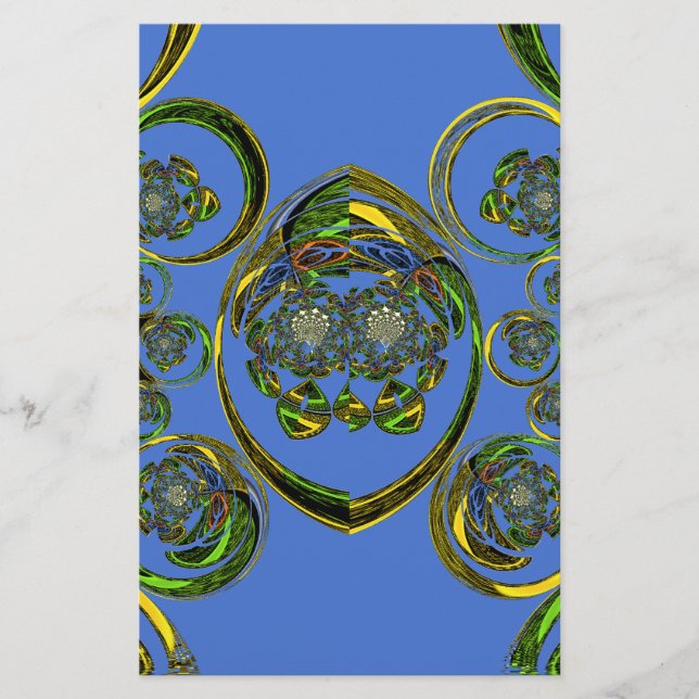 Kolla min blå kurvor brevpapper (Framsida)