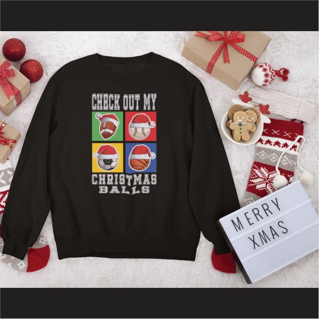 Kolla min bollar på julen med Jultomten hat T Shirt (Skapare uppladdad)
