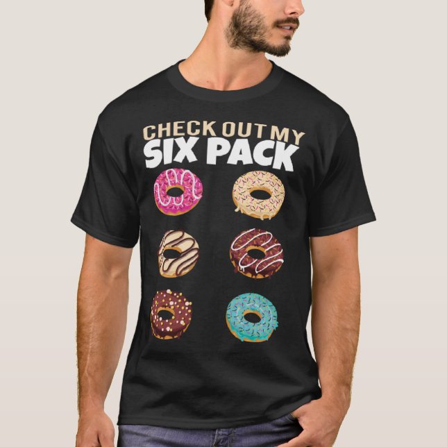 Kolla Min Sexpack Donut  Gym Sommarsemester T Shirt (Framsida)