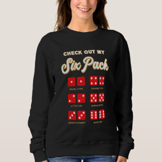 Kolla Min Sexpackare Craps Spelare Röd Tärning Cas T Shirt
